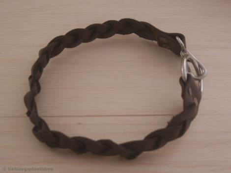Braunes Biothane Halsband